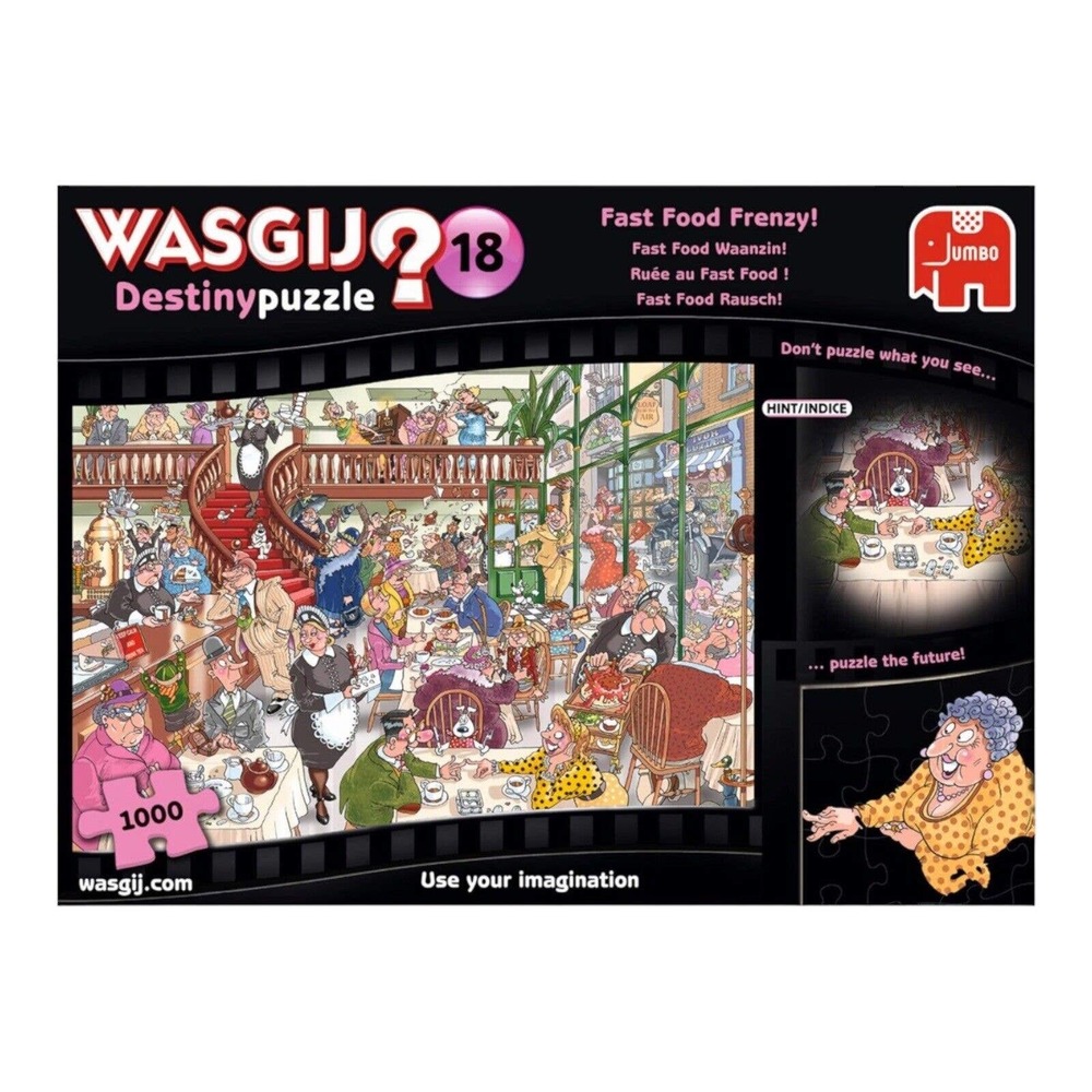 WASGIJ Destiny Puzzle 18‎ Fast Food Frenzy Toys for Ages 120 Multicolor 1000